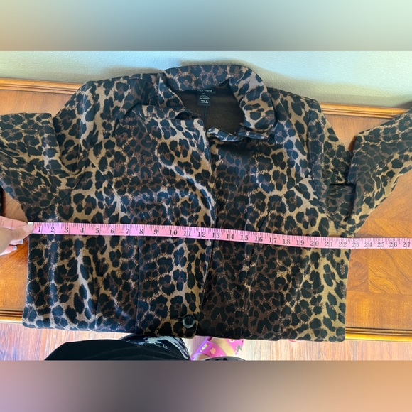 🇺🇸Lane Bryant Leopard Print One Button Blazer - Picture 7 of 11